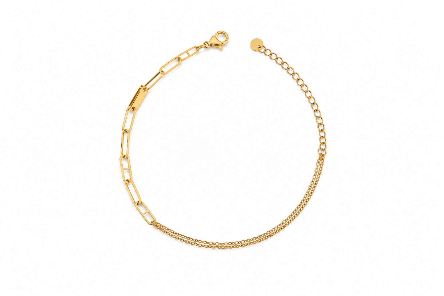 Paperlink Layered Anklet