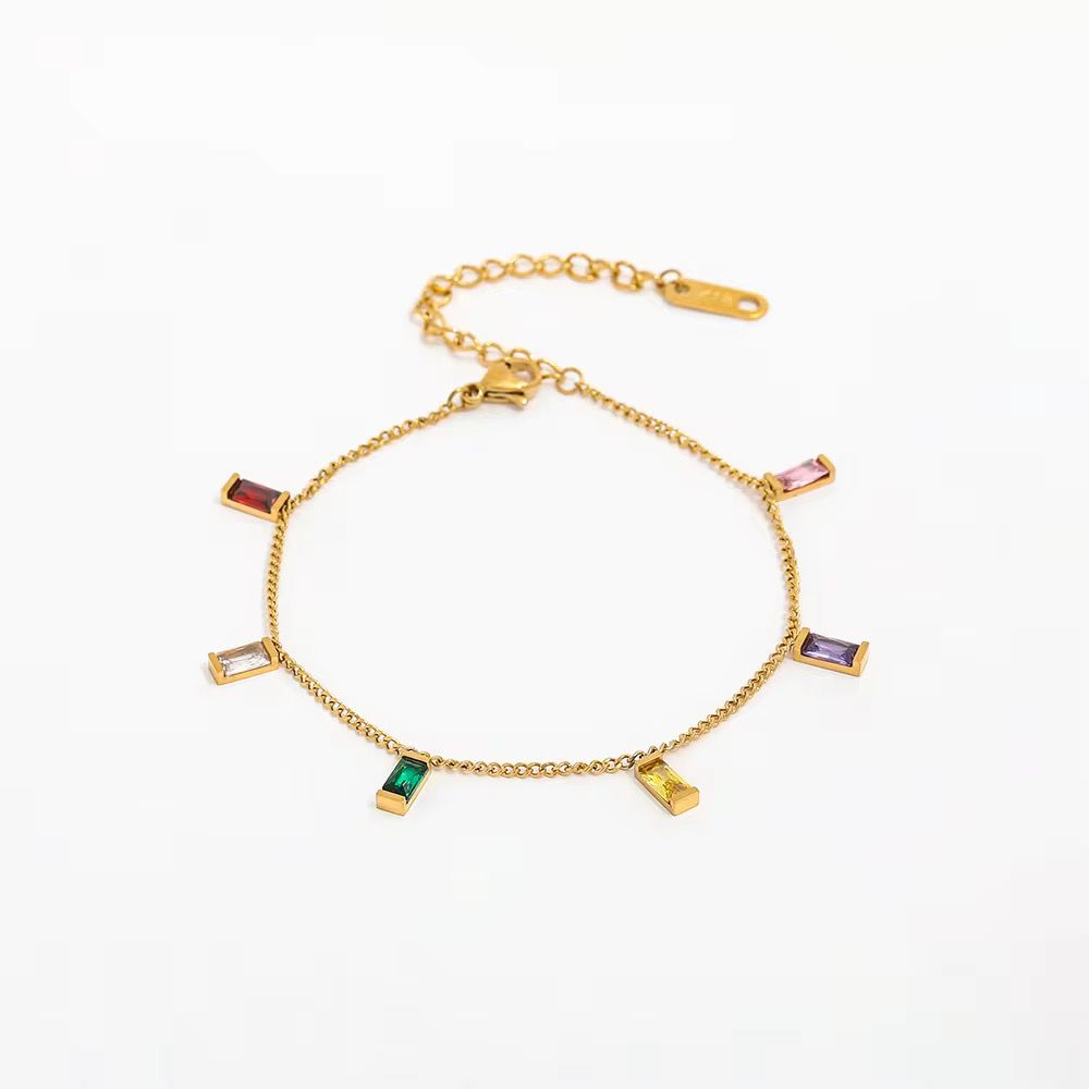 Crystal rainbow bracelet