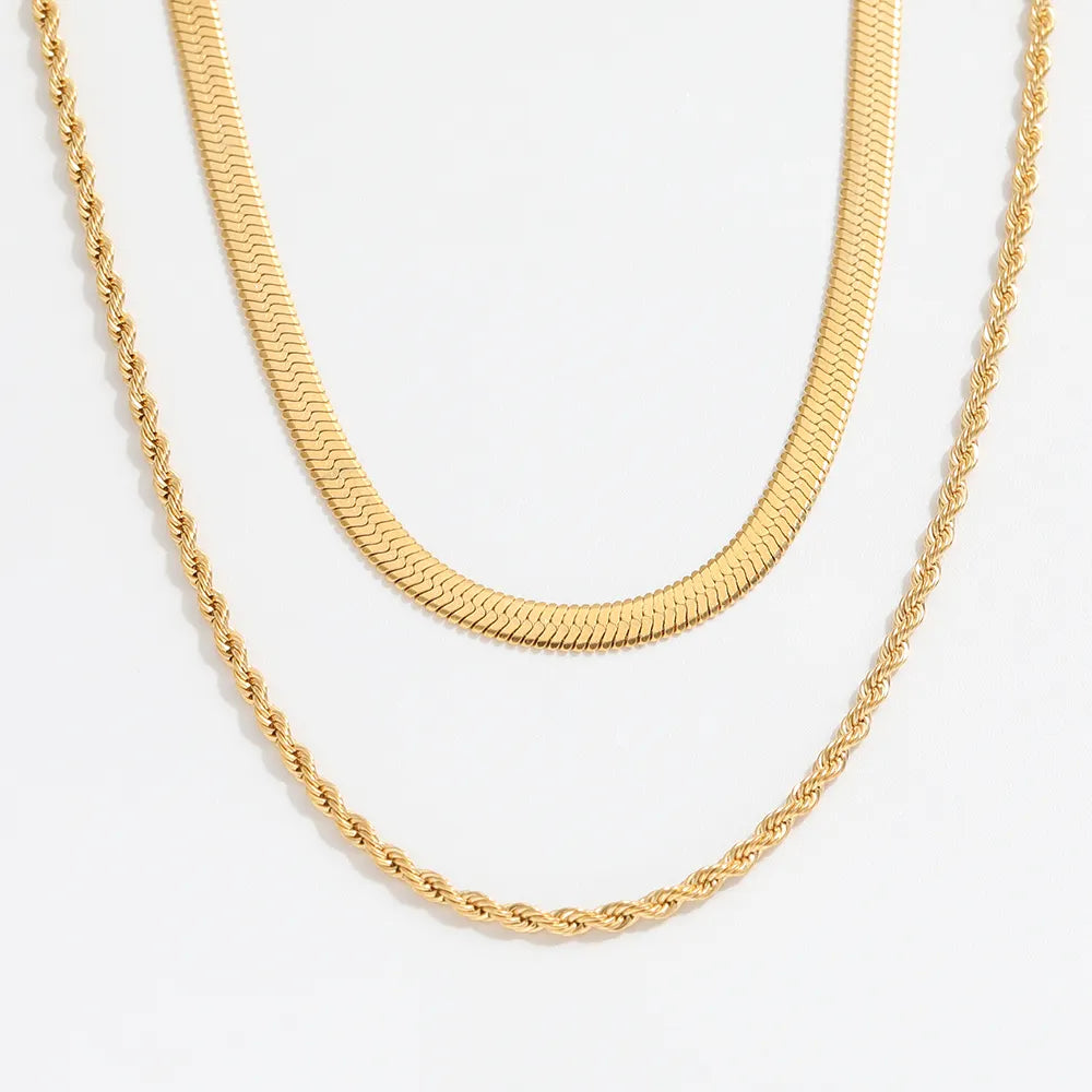 Herring bone necklace