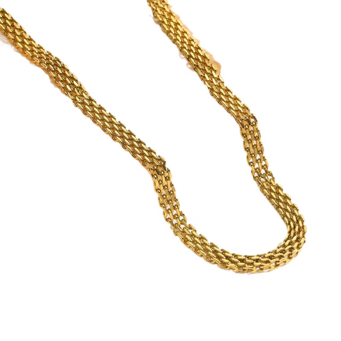 Golden line choker necklace