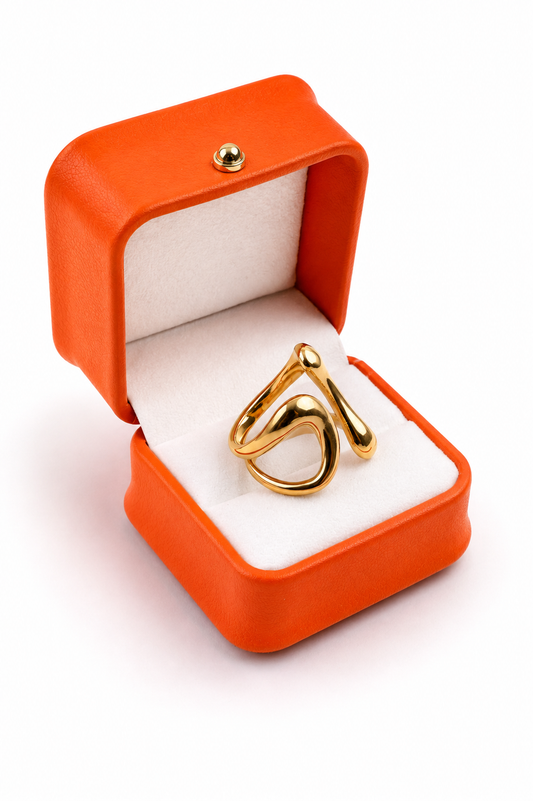 Sculpted Wave Ring
