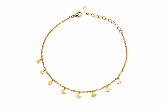 Golden Butterfly Anklet