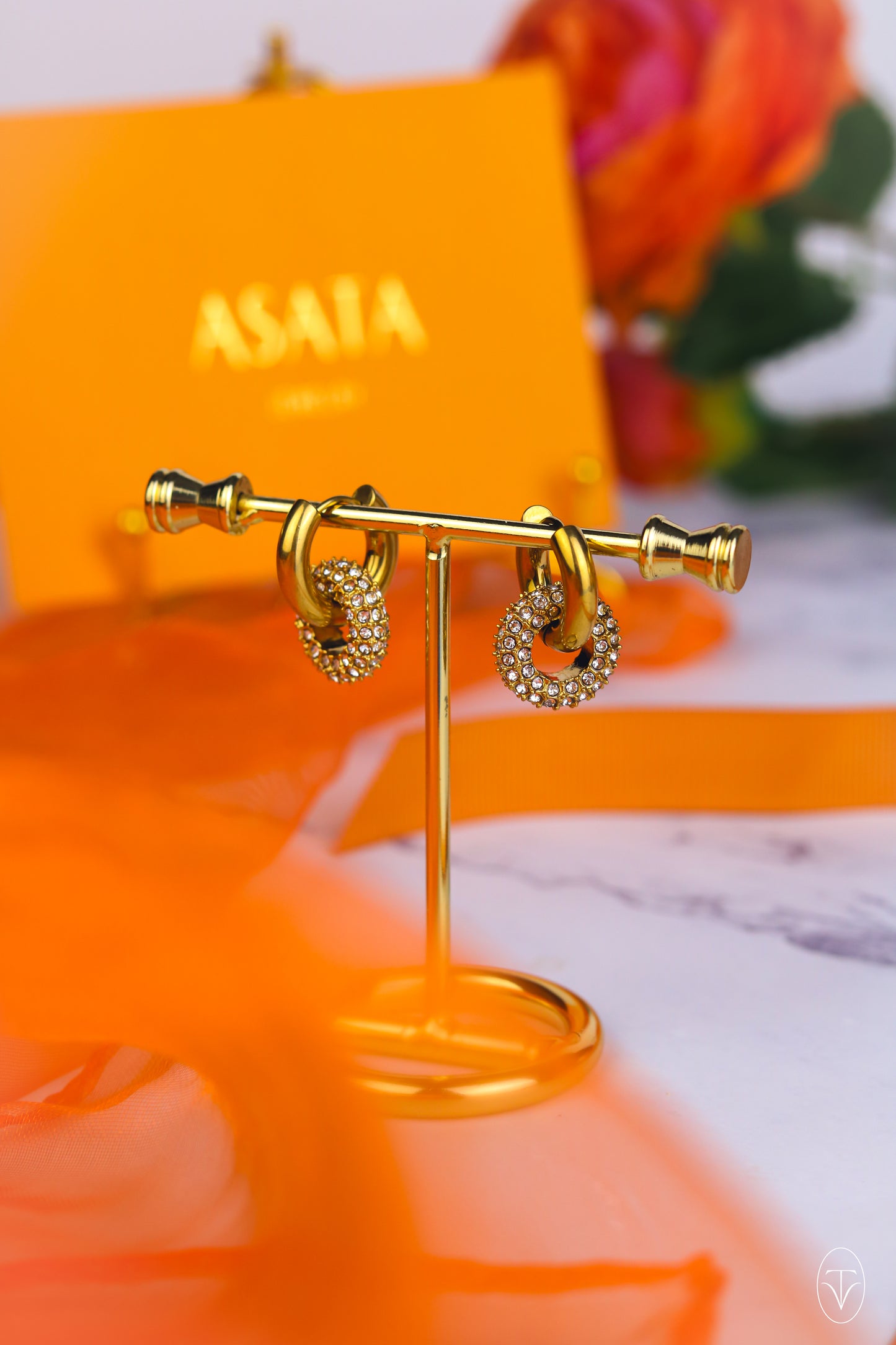 Luxe Double Pavé Hoop Earrings