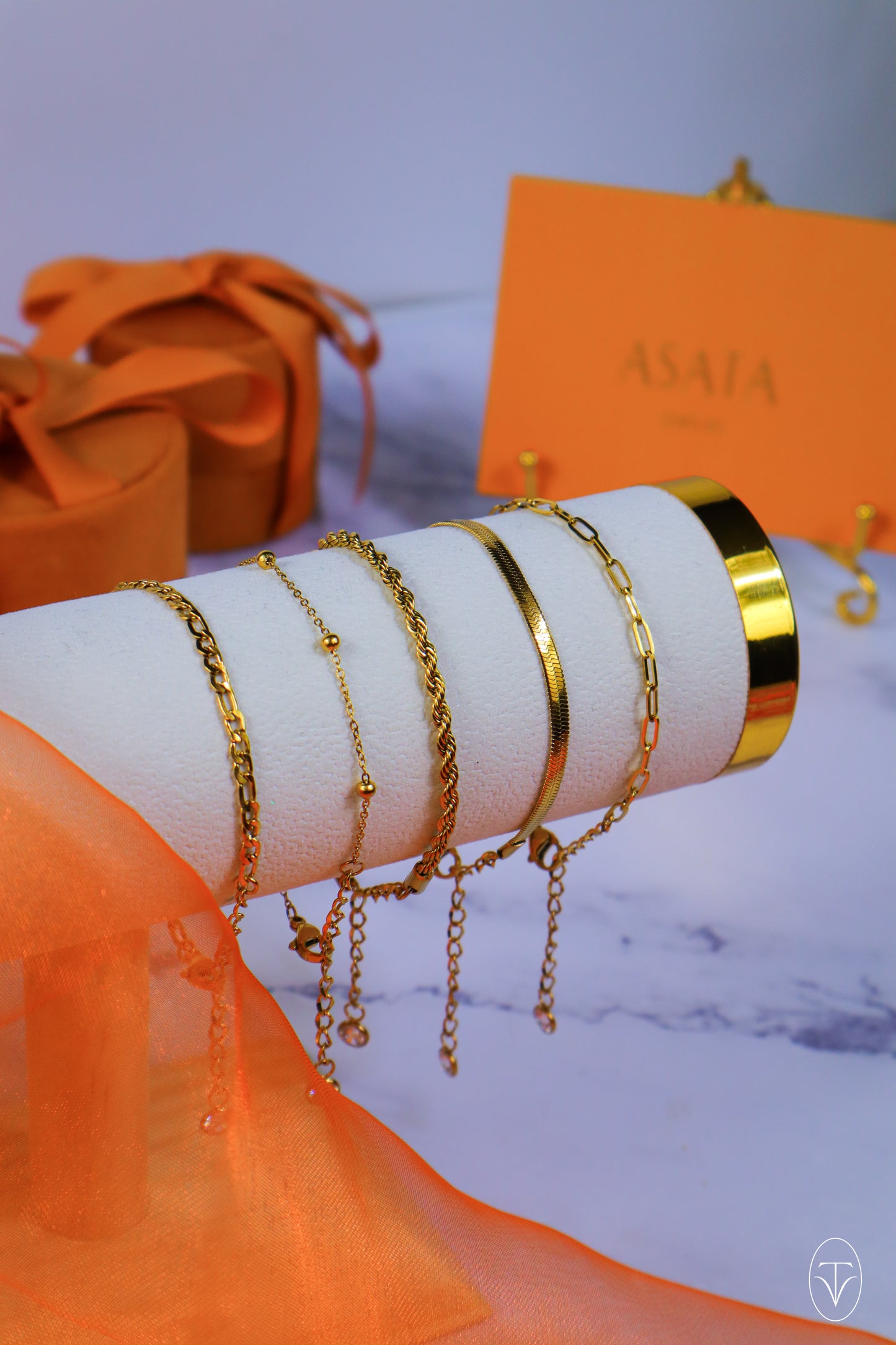 Luxe Gold Layered Chain Bracelet Set