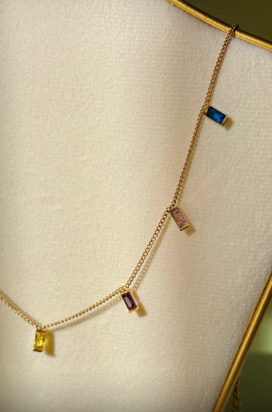 Crystal rainbow necklace