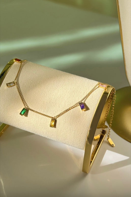 Crystal rainbow bracelet