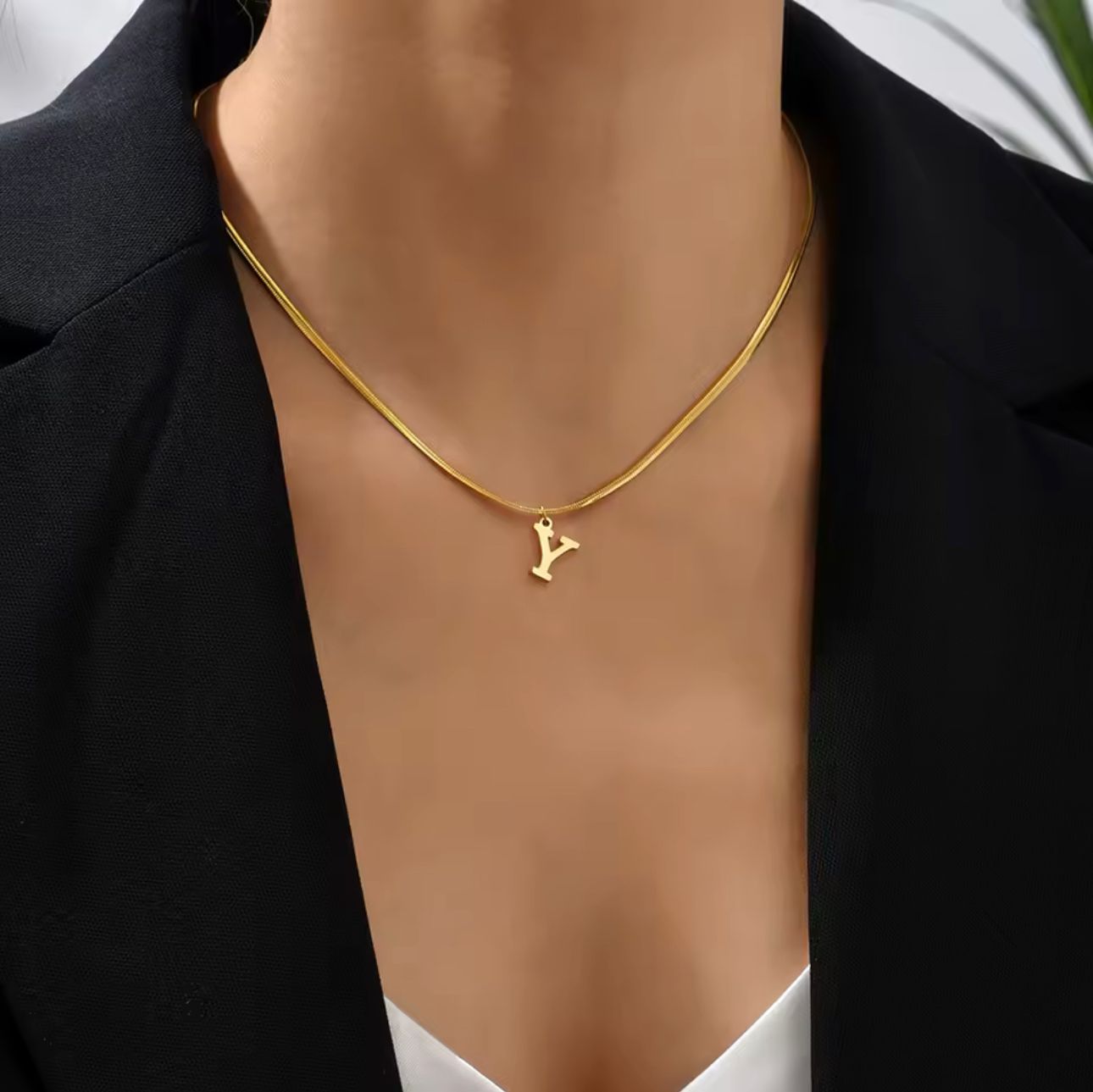 Letter Lux necklace
