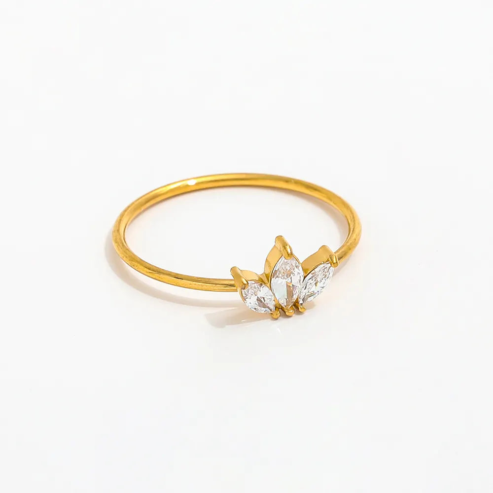 Athena crystal crown ring