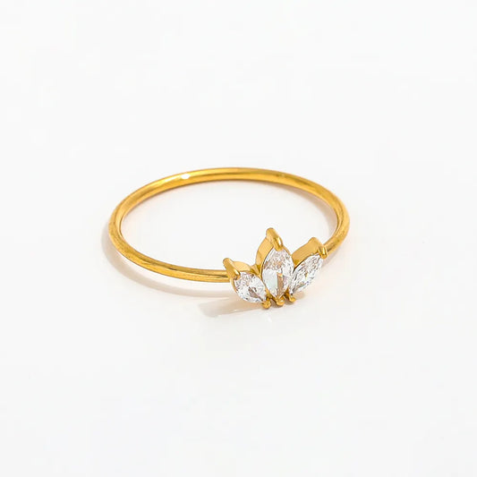 Athena crystal crown ring