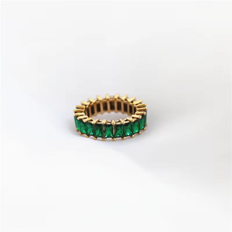 baguette crystal ring