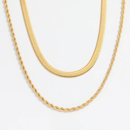 Herring bone necklace