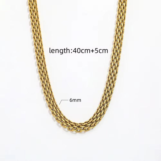 Golden line choker necklace