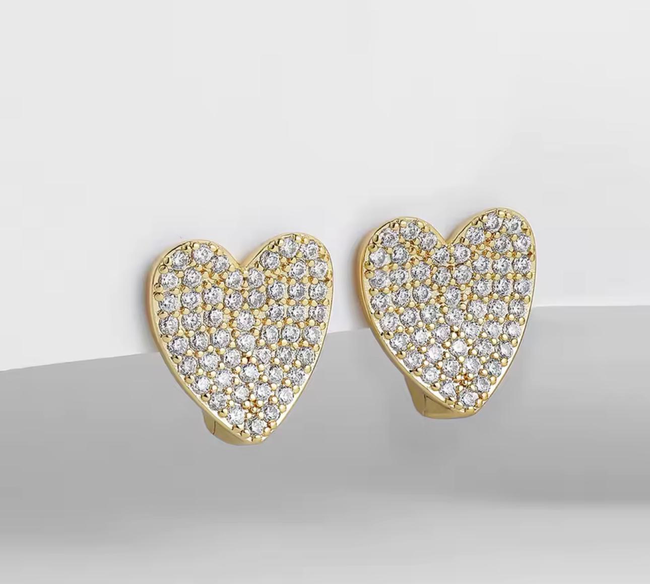 Sparkle Heart earring