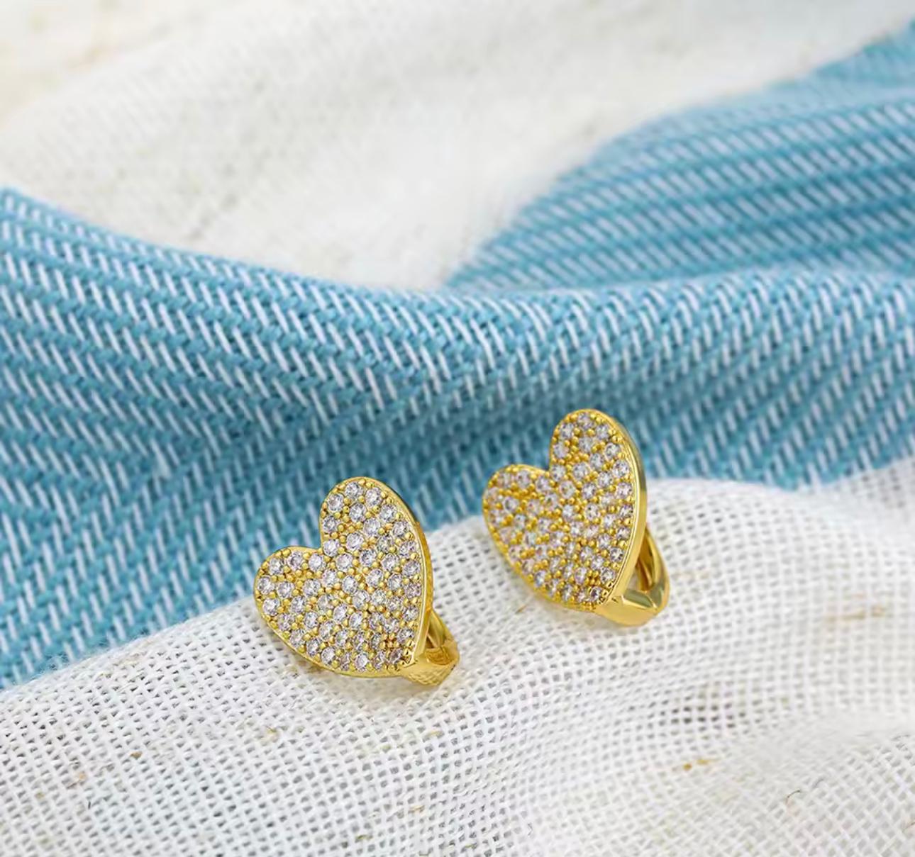 Sparkle Heart earring