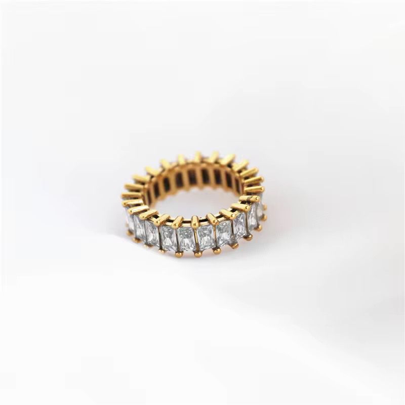 baguette crystal ring